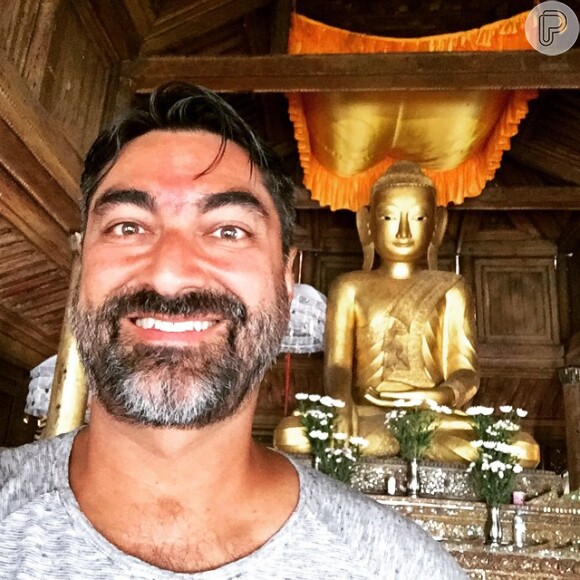 Zeca Camargo viajou pelo mundo nos últimos meses. A foto, postada por ele no Instagram, foi tirada em Myanmar, no Sudeste Asiático