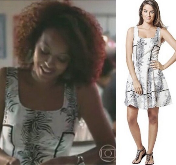 O vestido Zinzane de R$ 169,99 foi usado por Paula em dia de folga das atividades de advogada