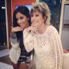 Anitta posa com Ana Maria Braga durante gravação do 'Mais Você'