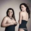 A cantora Preta Gil e a modelo Débora Fialho posam para campanha de uma marca de lingerie