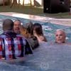 Ana Maria Braga e seus convidados se divertiram ao tomarem banho de piscina no 'Mais Você'