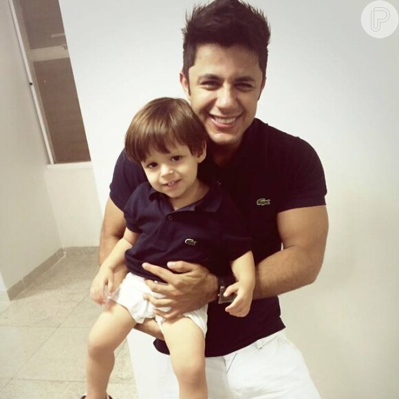 Cristiano Araújo também era pai de Bernardo, de 2 anos e 5 meses