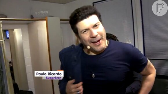 'Não pode faltar Amor nem Sexo', disse Paulo Ricardo brincando com o nome do programa que Fernanda Lima também apresenta na TV Globo