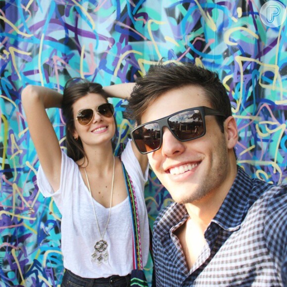 Ela e o namorado, o modelo Lucas Cattani, com quem está há dois anos