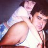 Ainda pequena, Camila com o pai, Sérgio Queiroz