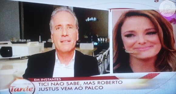 Ticiane Pinheiro ouve declaração de Roberto Justus e chora ao vivo