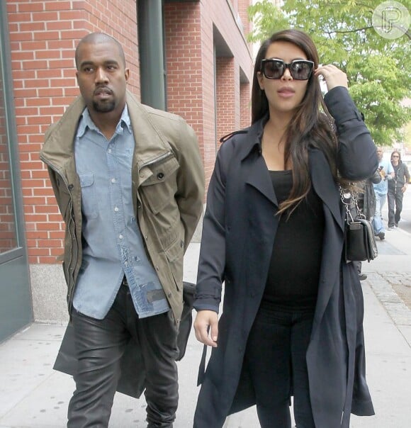 Kim Kardashian e Kanye West são papais de primeira viagem