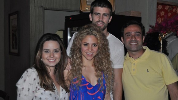 Shakira e Gerard Piqué festejam vitória da seleção espanhola em Fortaleza