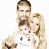 Shakira publicou esta foto ao lado de Piqué e do filho do casal, Milan, em sua conta do Twitter