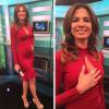 Luciana Gimenez investiu no vestido vermelho para apresentar seu programa, 'SuperPop', da RedeTV
