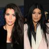 Apesar das semelhanças físicas, Kim Kardashian e Kylie Jenner têm uma diferença de 17 anos de idade