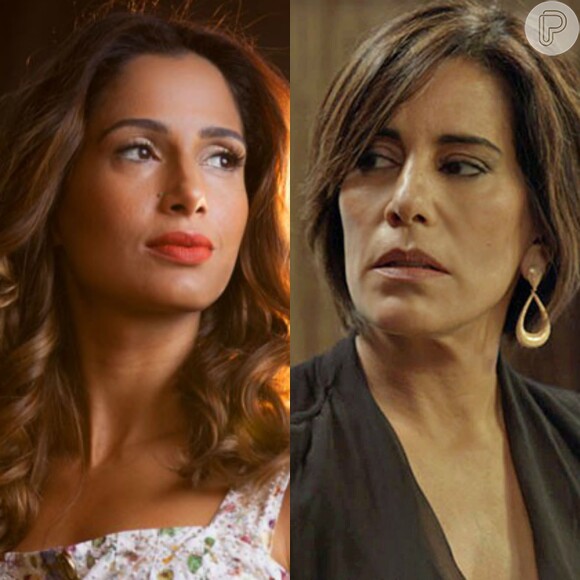 Regina (Camila Pitanga) consegue uma prova que pode incriminar Beatriz (Gloria Pires), na novela 'Babilônia', em 12 de agosto de 2015