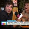 Bruno Gagliasso foi entrevistado pela própria mulher no "Vídeo Show"