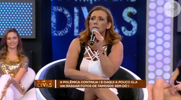 Rita Cadillac admite que se prostituiu na juventude em participação no programa 'Chega Mais' neste domingo, 9 de agosto de 2015