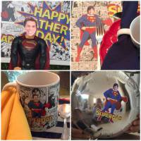 Silvio Santos ganha festa de Dia dos Pais com decoração do Super-Homem