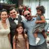Rodrigo Serra, do 'MasterChef', levou as filhas para o casamento de Jiang Pu e Ricardo Matioli, realizado em São Bernardo do Campo neste domingo, 09 de agosto de 2015