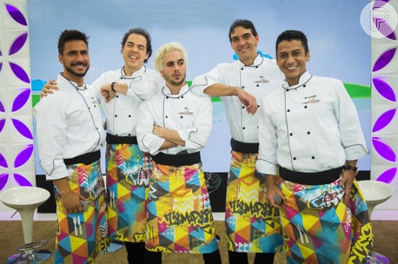 Fiuk está no mesmo time de Júlio Rocha, Marcelo Ceylão, Giba e MC Leozinho no 'Super Chef Celebridades 2015'