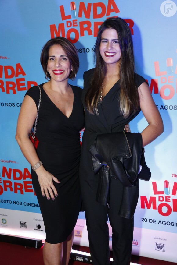 Gloria Pires e Antonia Morais lançaram o filme 'Linda de Morrer' na noite de terça-feira, 11 de agosto, no Cinépolis Lagoon, na Zona Sul do Rio de Janeiro