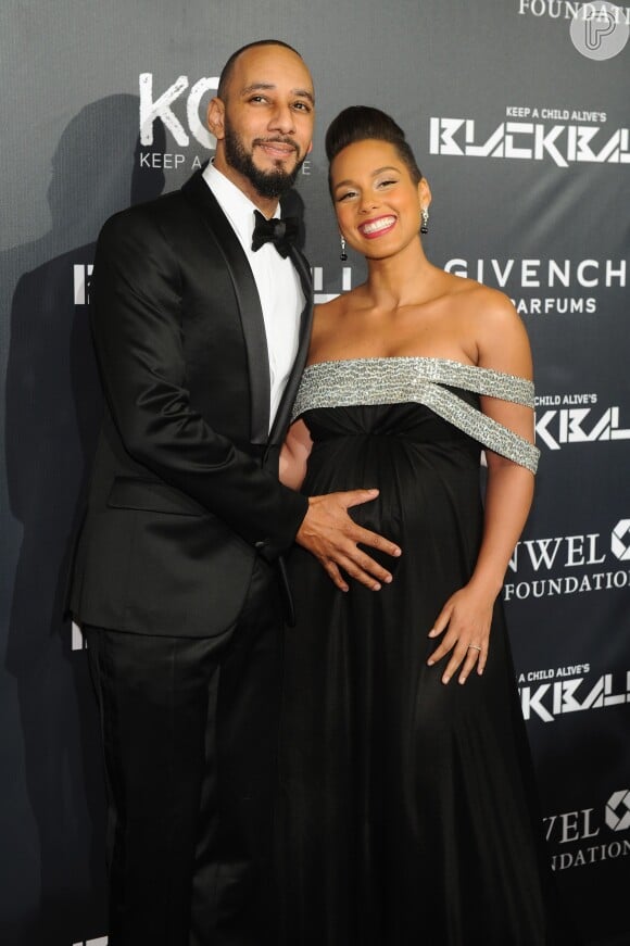 Alicia Keys é casada há cinco anos com o rapper Swizz Beatz e mãe de Egypt, de 4 anos, e Genesis, de 7 meses