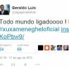 O apresentador Geraldo Luís também desejou boa sorte para Xuxa