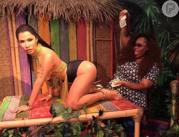 Nicki Minaj comemorou quando soube que ganhou a estátua no museu