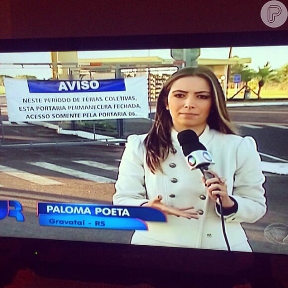 Reportagens de Paloma Poeta também são exibidas em telejornais de rede, como o 'Jornal da Record'
