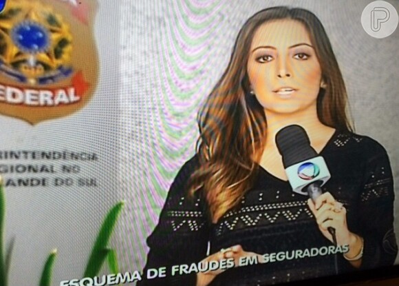 Paloma Poeta cobre matérias policiais para telejornais da TV Record