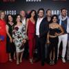 Elenco da série 'Narcos' se reuniu em cinema da Lagoa, Zona Sul do Rio de Janeiro