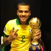 Daniel Alves comemorou em seu Instagram a vitória da Seleção Brasileira pela Copa das Confederações, em 30 de junho de 2013