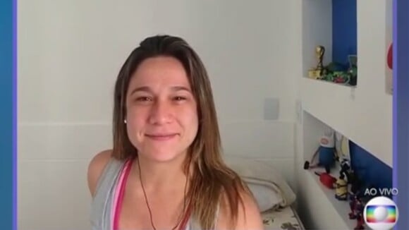Fernanda Gentil revela truques pro filho nascer logo: 'Agachamento e pimenta'