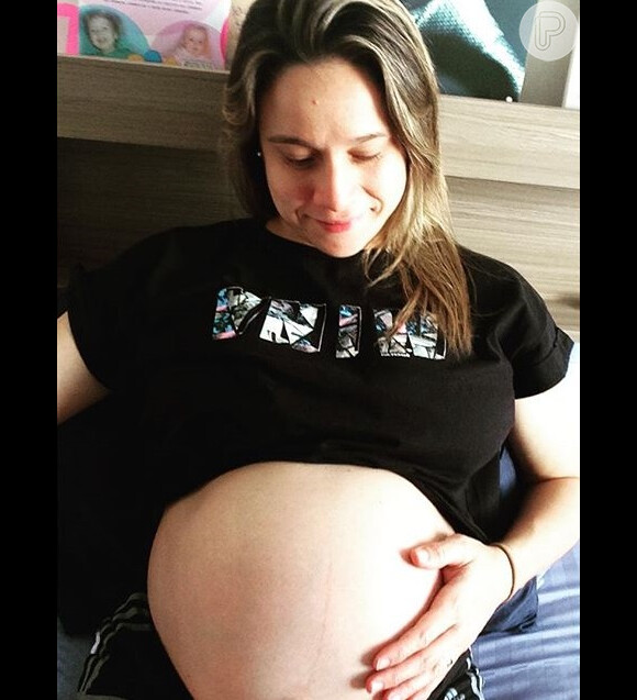 Fernanda Gentil está grávida de seu primeiro filho, Gabriel