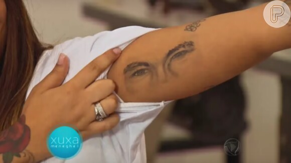 Rafaella, por sua vez, tatuou os olhos do irmão, Neymar