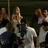 Marina Ruy Barbosa e Felipe Simas gravaram cenas da novela 'Totalmente Demais', nos Arcos da Lapa, Centro do Rio de Janeiro, na madrugada desta quarta-feira, 26 de agosto de 2015
