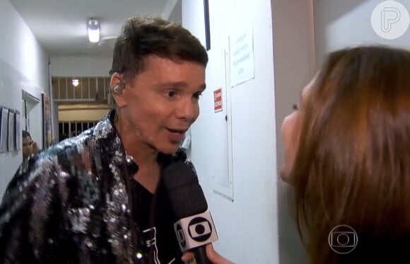 Netinho comentou à repórter Giuliana Girardi sua volta aos palcos, em Recife, em Pernambuco, no final de semana: 'Uma vitória, mais uma vitória'