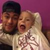 Neymar e o filho Davi Lucca, de 4 anos, que está morando com o jogador