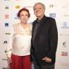 O produtor de cinema Luiz Carlos Barreto e a mulher, Lucy Barreto