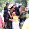 Reynaldo Gianecchini, Rainer Cadete e Marieta Severo gravam 'Verdades Secretas' nas ruas do Rio, nesta sexta-feira, 4 de setembro de 2015