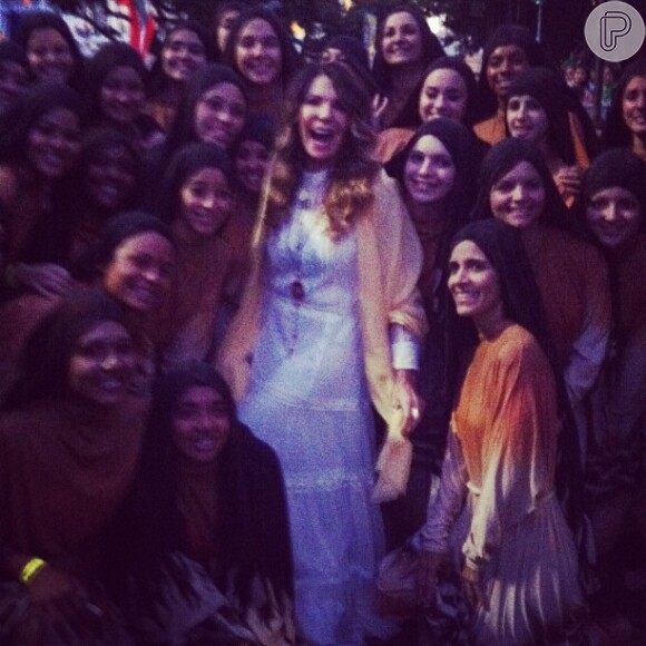 Elba Ramalho publicou uma foto com as atrizes que participaram da encenação