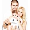 Shakira e o jogador Gerard Pique são pais do pequeno Milan