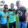 Amigos de Neymar tietam Messi, jogador do time em que Neymar faz parte, Barcelona
