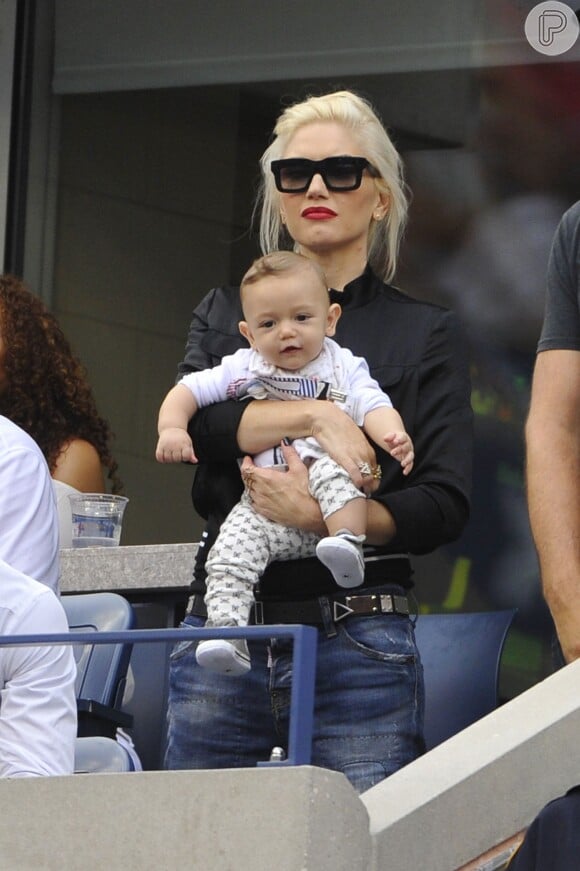 Gwen Stefani teve seu terceiro filho com Gavin, Apollo, em 2014