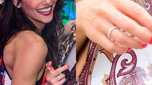 Namorada de Rodrigo Santoro, Mel Fronckowiak exibe anel e fã dispara: 'Aliança?'