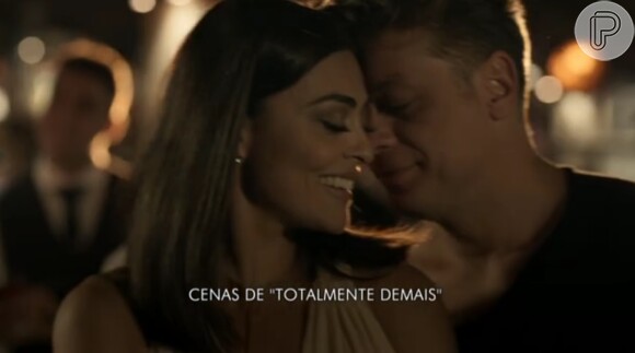 Juliana Paes e Fábio Assunção em cena de 'Totalmente Demais' exibida no 'Fantástico'