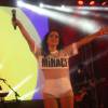 Anitta fez show na festa de 50 anos do cantor Marrone, da dupla com Bruno, em Goiânia, Goiás, nesta segunda-feira, 9 de novembro de 2015