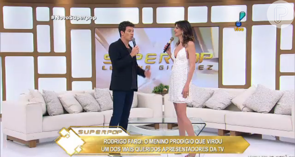 Rodrigo Faro recebeu uma homenagem do 'Superpop', com Luciana Gimenez, pela sua carreira