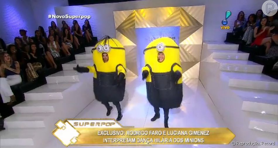 Rodrigo Faro e Luciana Gimenez se vestiram de minions ...