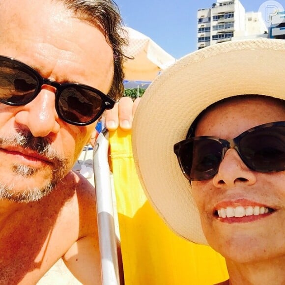 Sandra em foto com o marido postada na sua conta do Instagram em janeiro desde ano: 'Amor da minha vida. Daqui até a eternidade'
