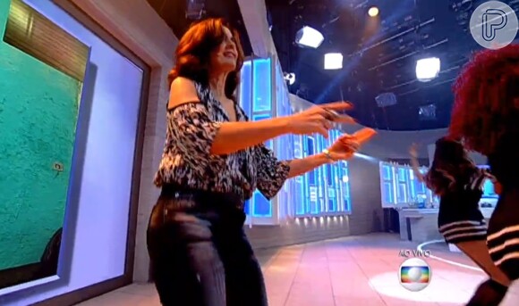 Fátima Bernardes não escondeu o nervosismo antes de dançar: 'Vou dançar ali atrás da Anitta para colar tudo ela'