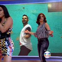 Fátima Bernardes brinca ao dançar 'Bang' com Anitta na TV: 'Vou colar tudo dela'