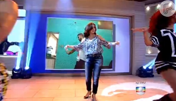 Fátima Bernardes seguiu os passos dos bailarinos de Anitta